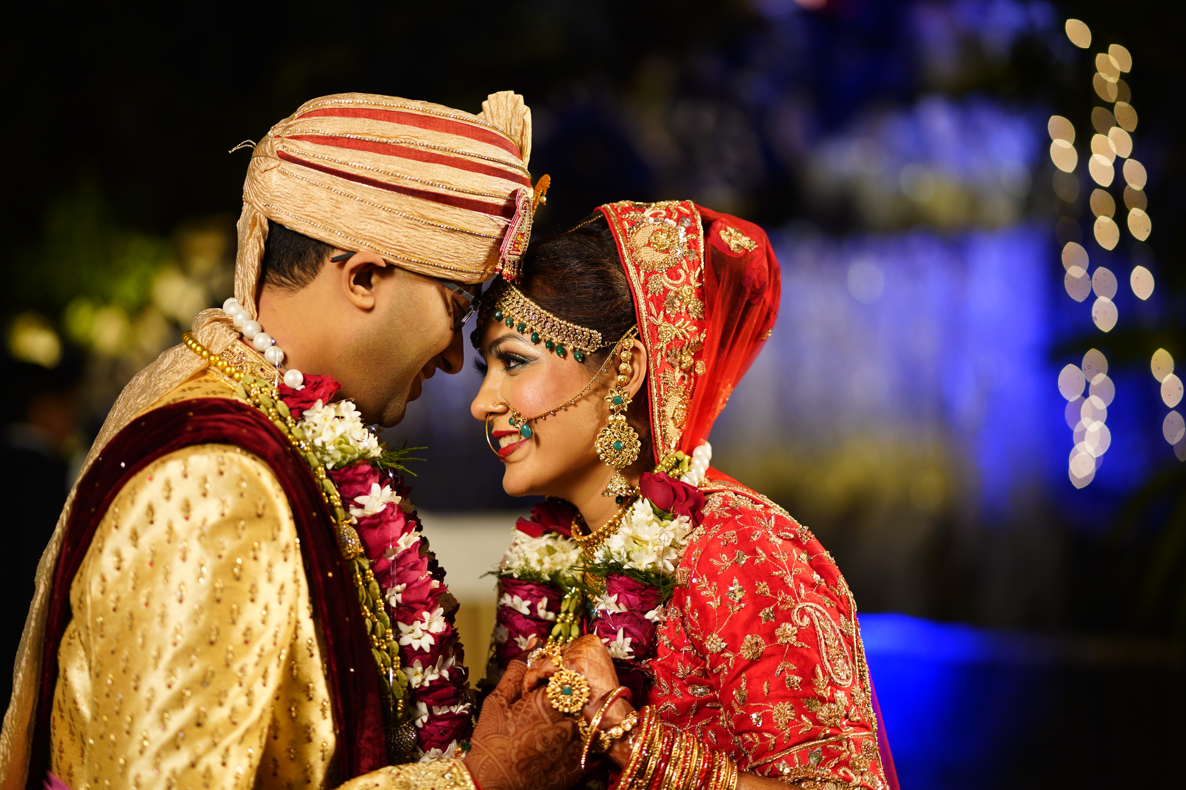 Rohit and Arpita on their wedding day